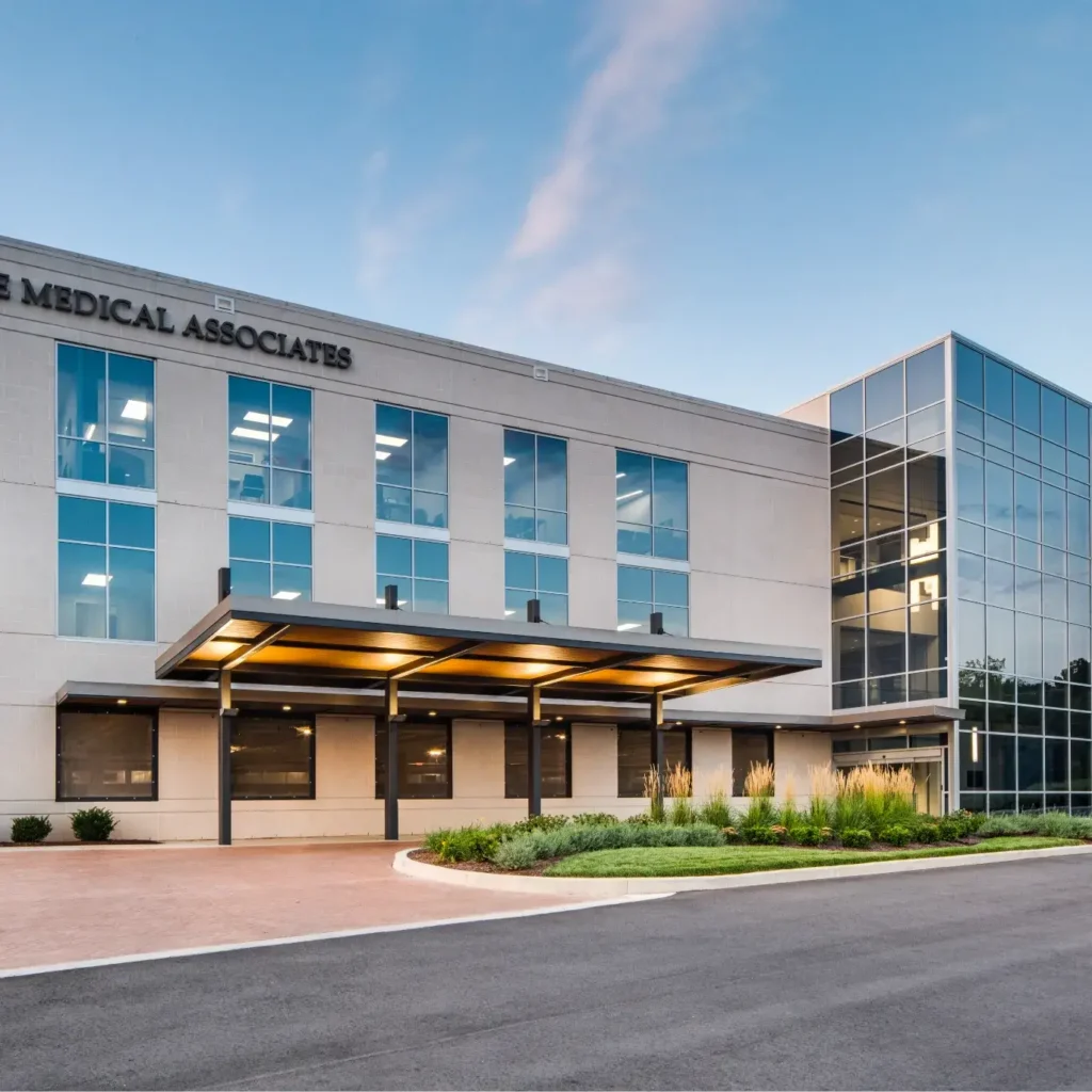 Exterior of medical office building.