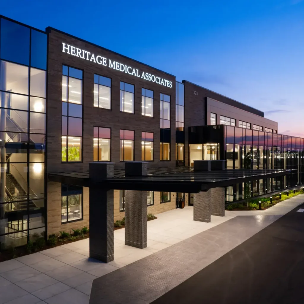 Exterior of medical office building.