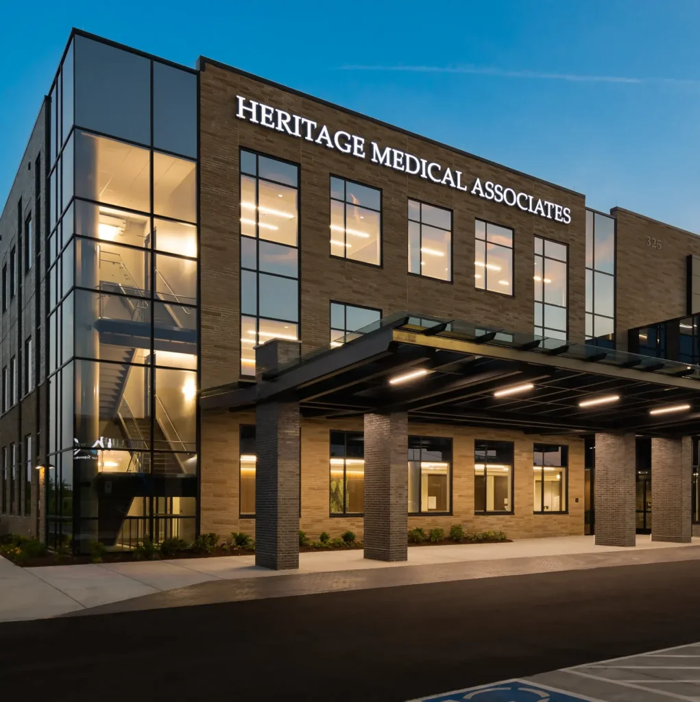 Exterior of medical office building.