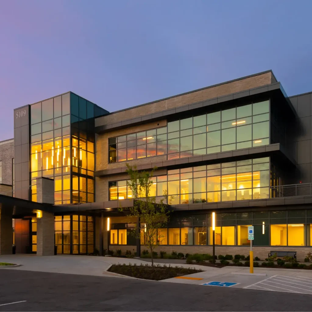 Exterior of medical office building.