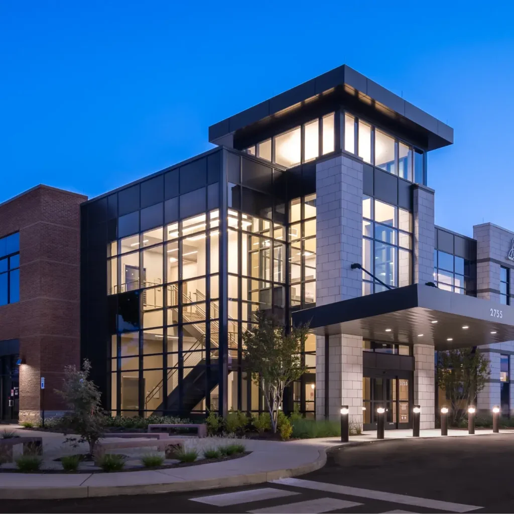 Exterior of medical office building.