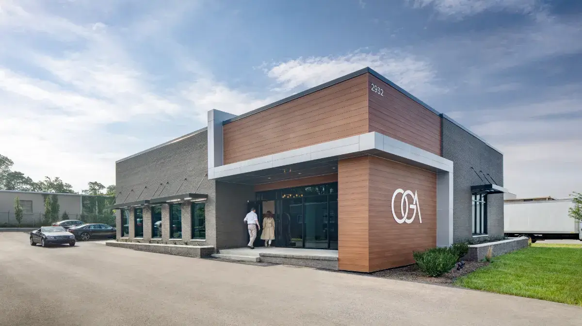 Exterior of medical building.